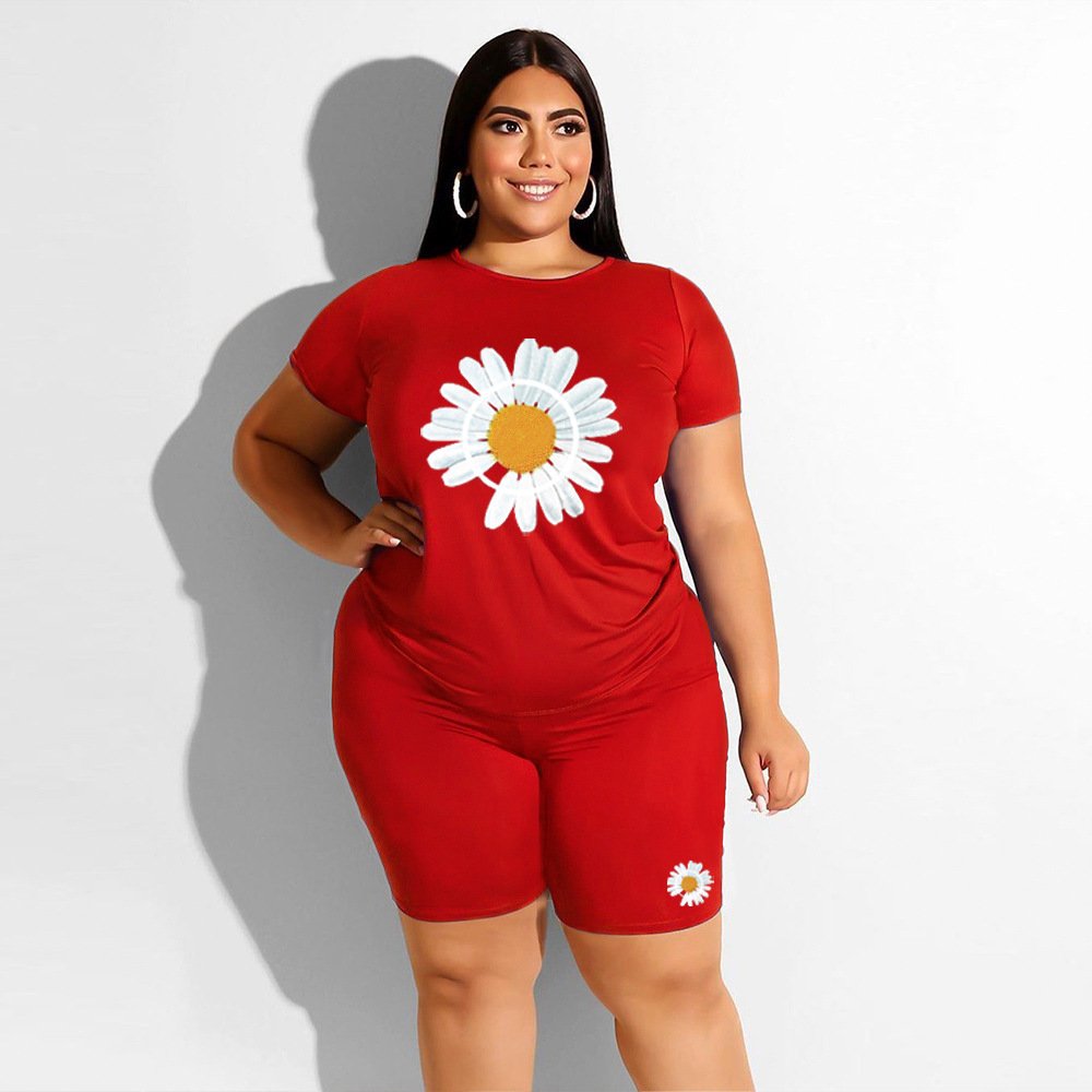 Wholesale biker shorts sets Custom Logo Tracksuits 2 piece set casual two piece pants set women