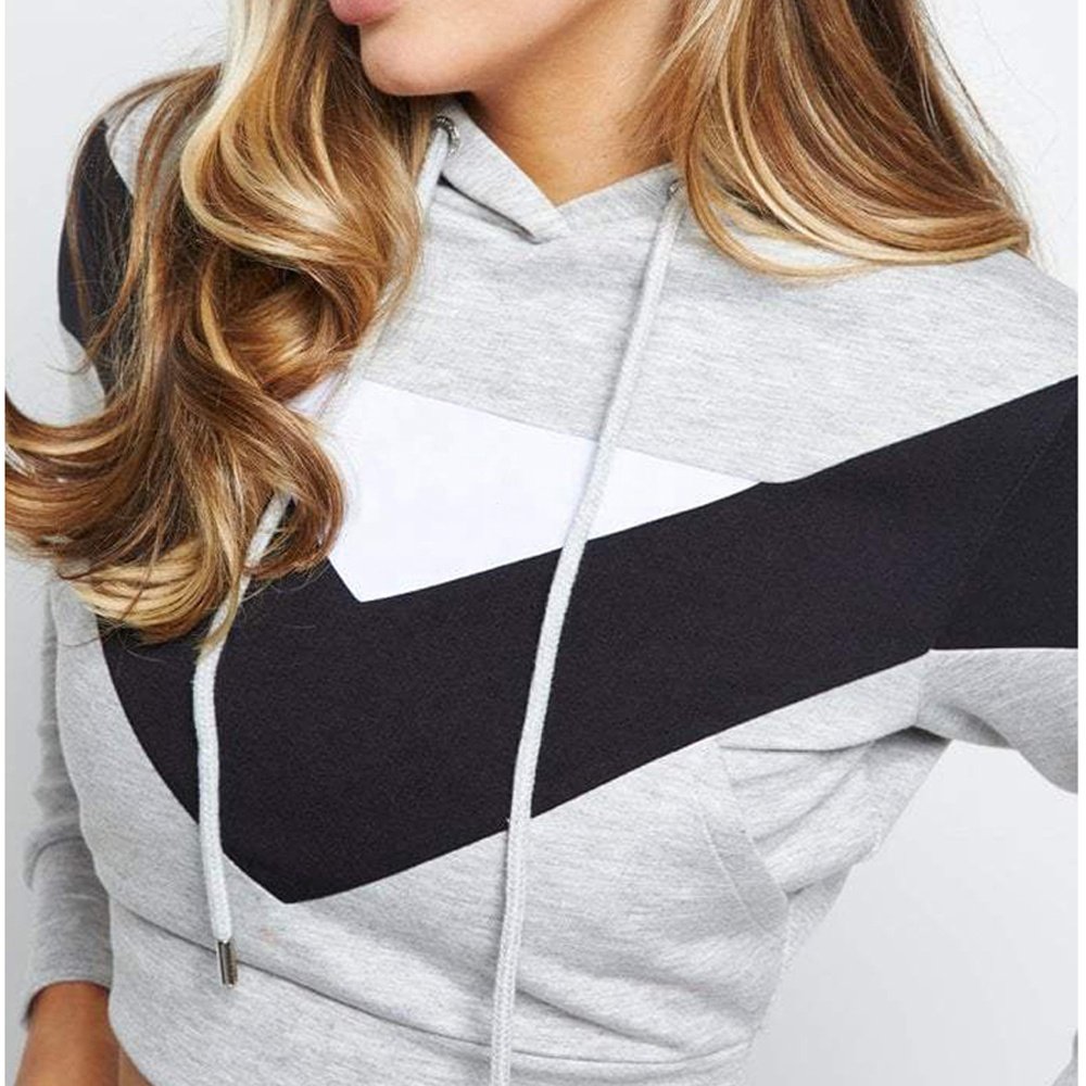 Monogrammed Crop Top Long Pants a Matching Streetwear Outfit for Women Winter Hoodie Jogger Sport Long Sleeve Sets Clothing