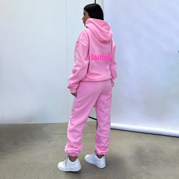 Fall 2023 Women Clothes Custom Sweatsuit Tracksuit Set Ladies Fleece Jogger Sets 2024 Women's Clothing Tracksuits For Women