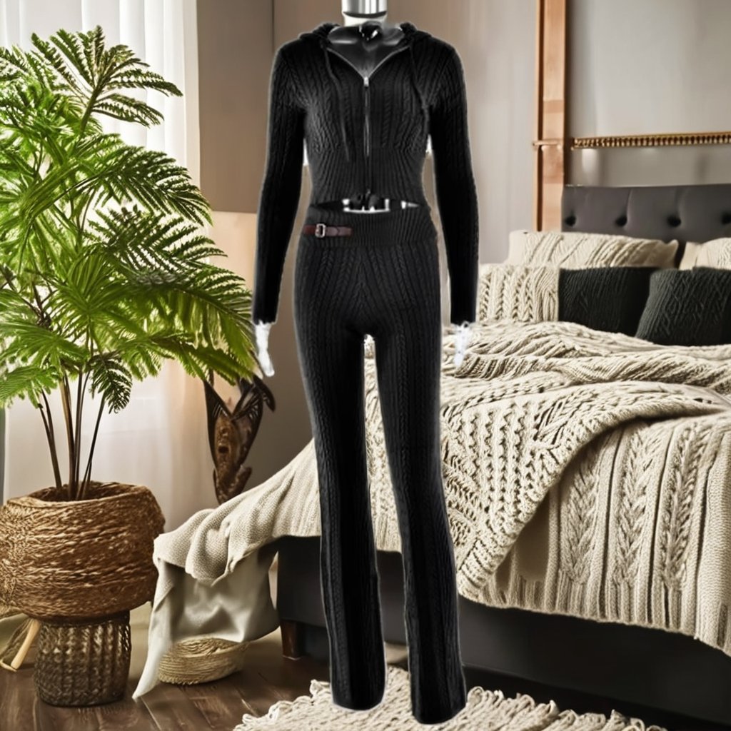 Autumn New Arrival Customizable OEM Women's Loose Fit Long Sleeve Sweatshirt Sets Solid Plain Cotton Zip Hoodie Logo Decoration