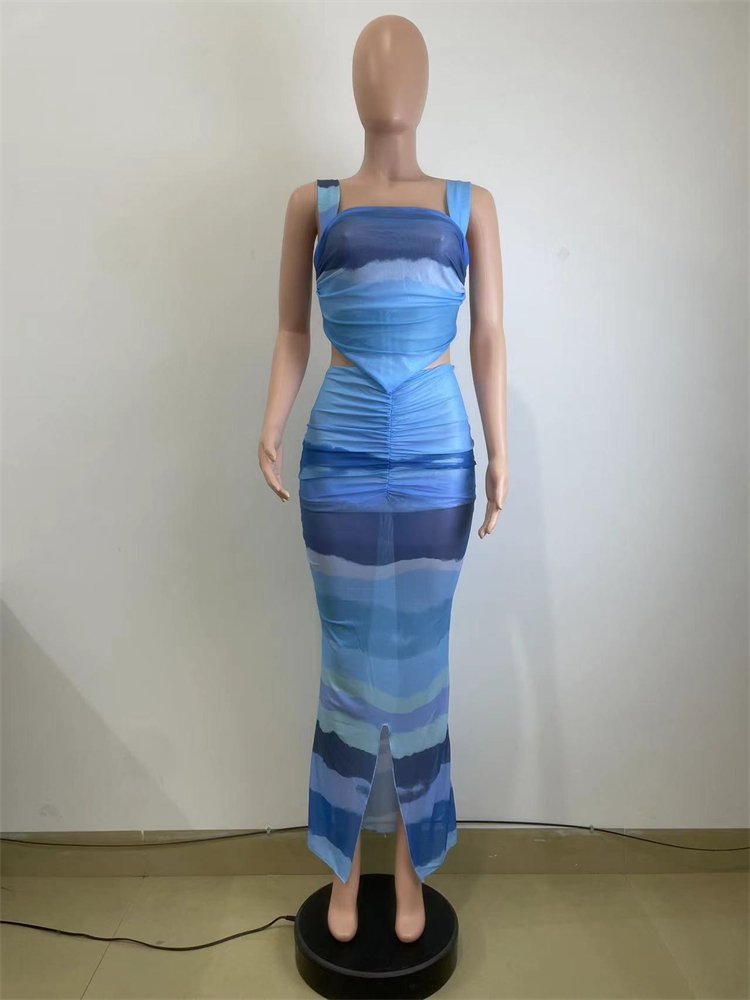 Women's clothing summer 2024 Women Tube Top and suspender skirt women's sets