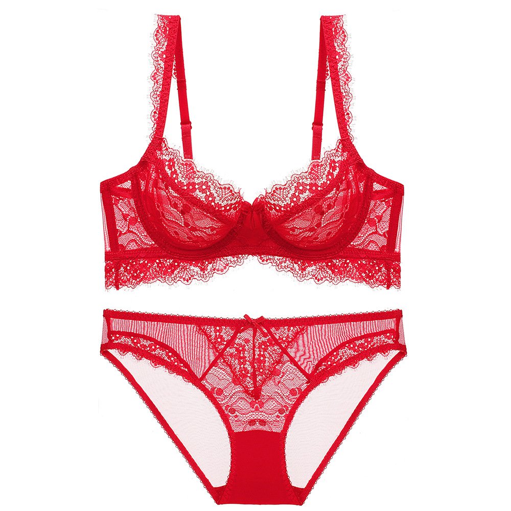 New design breathable lace Lingerie bra set Women Underwear Hot Designer Two Piece bra and briefs Sets