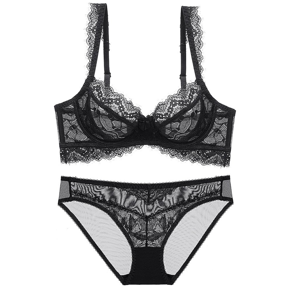 New design breathable lace Lingerie bra set Women Underwear Hot Designer Two Piece bra and briefs Sets