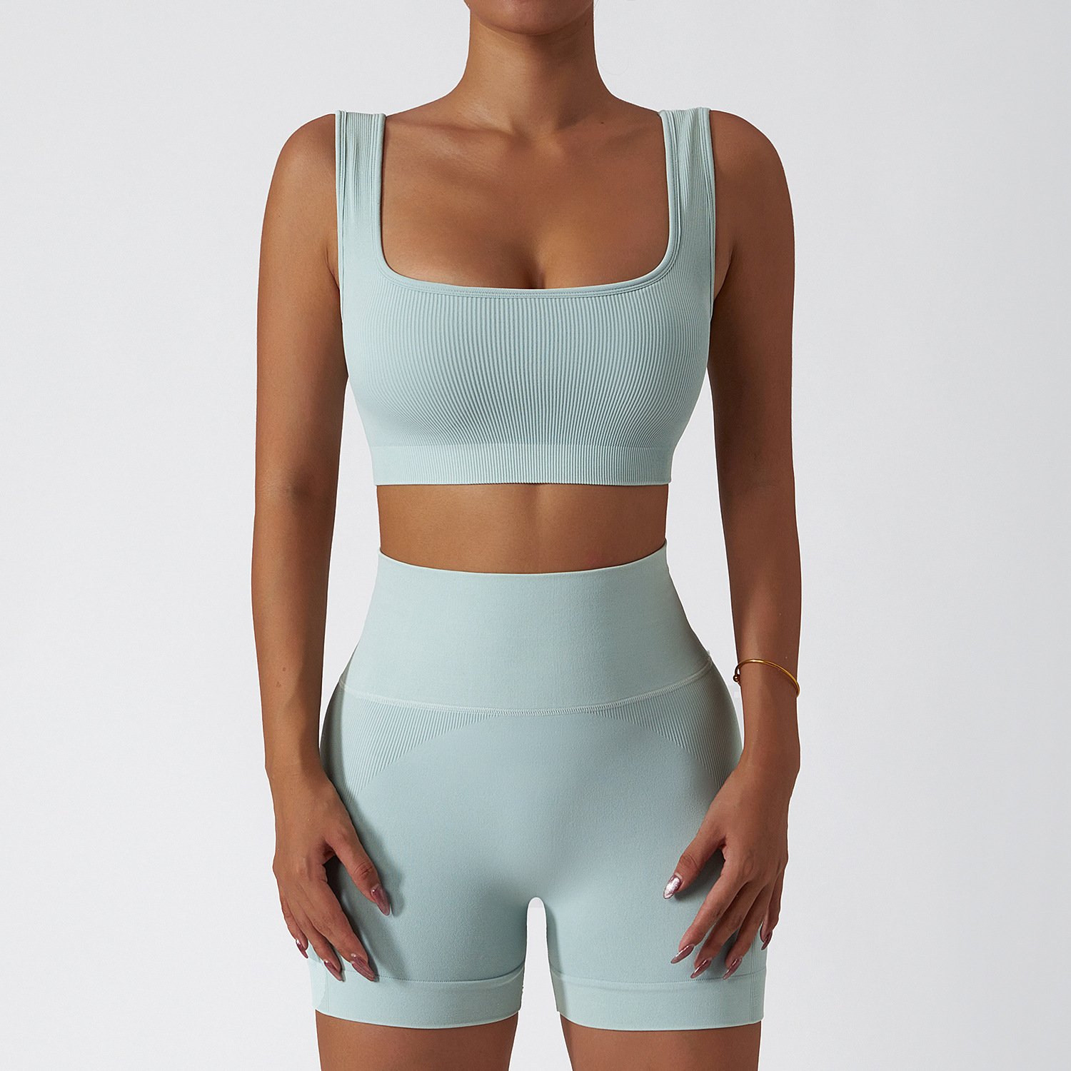 seamless yoga set fitness women butt yoga gym seamless tights leggings body gym sportswear running yoga suit set
