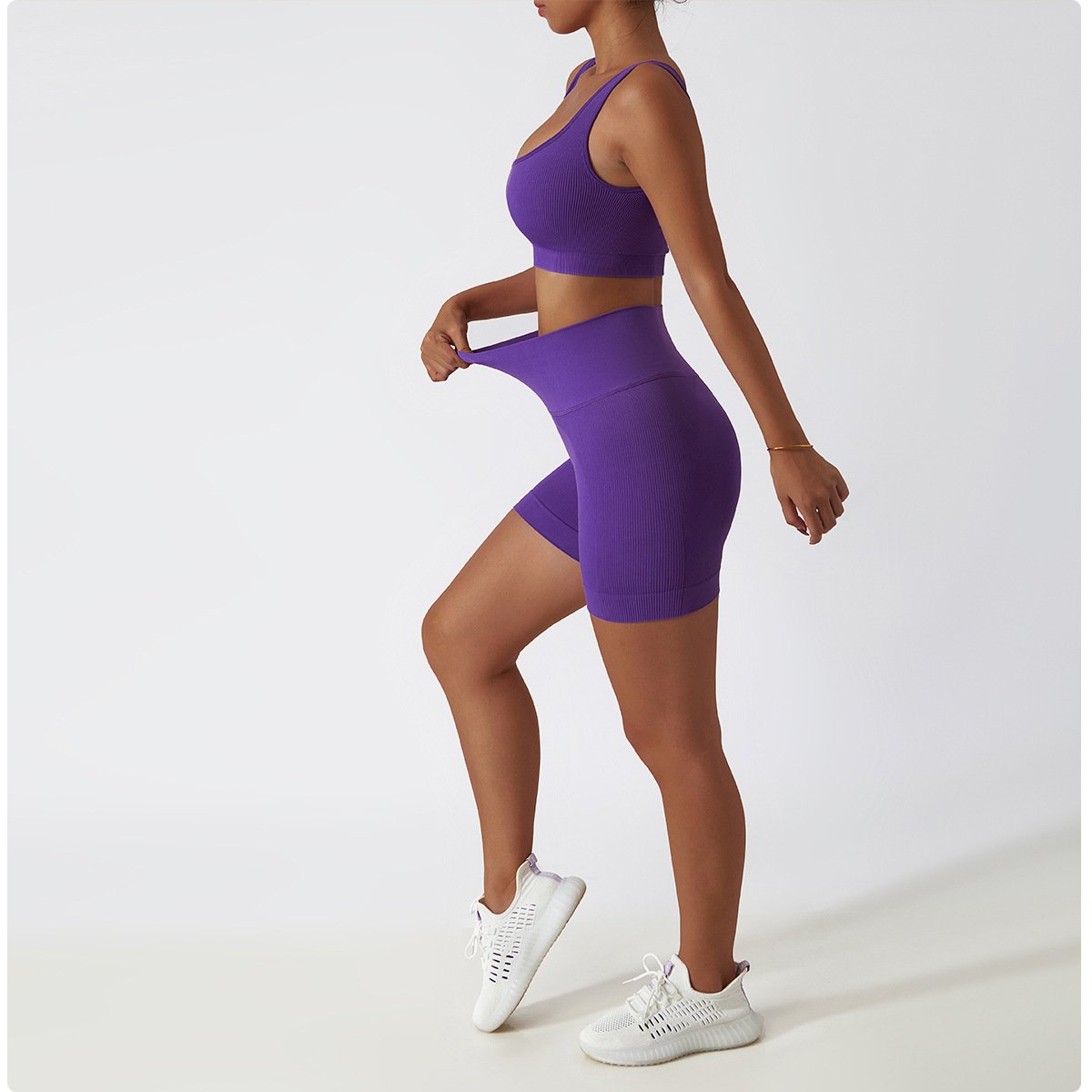 seamless yoga set fitness women butt yoga gym seamless tights leggings body gym sportswear running yoga suit set
