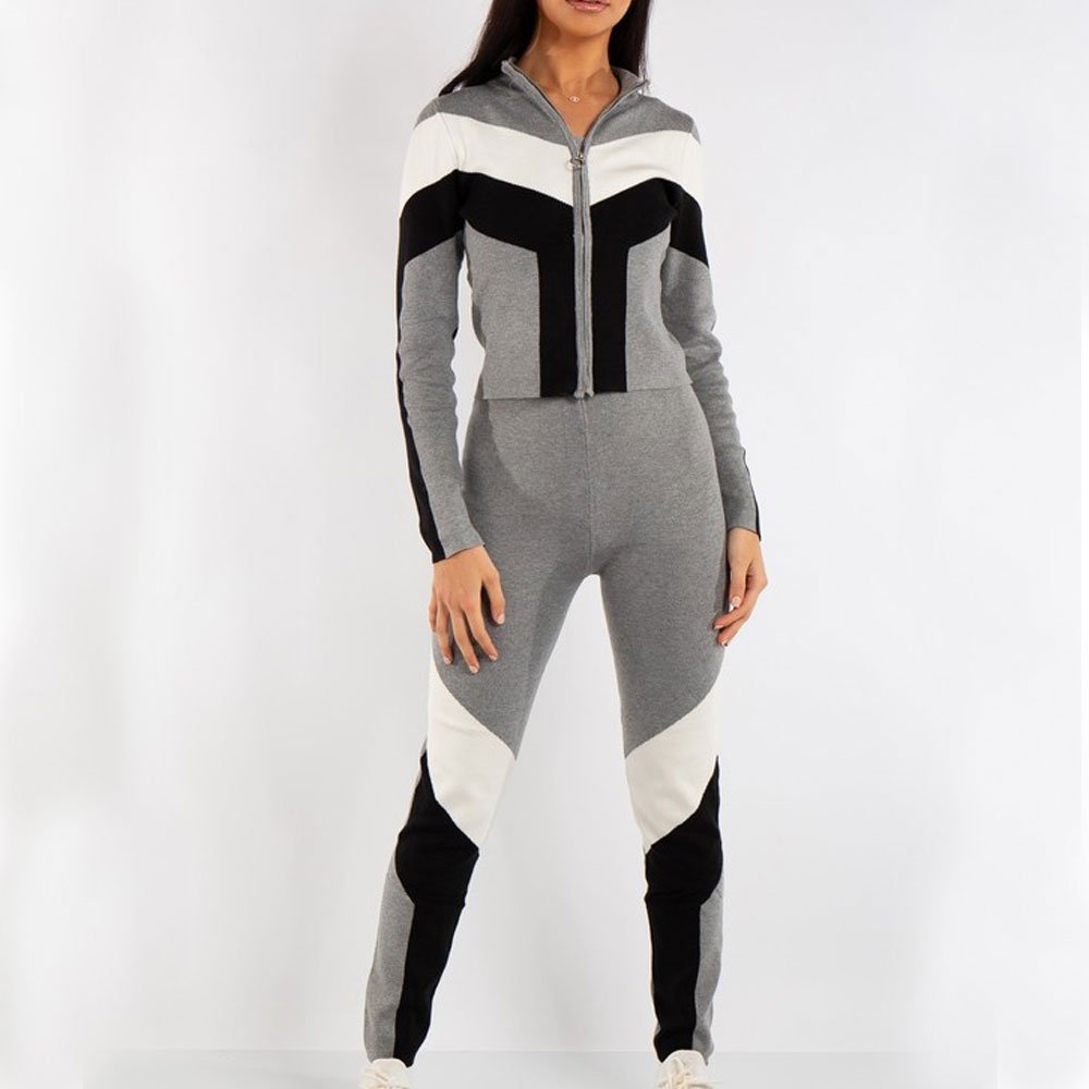 Custom Logo Women Two Piece Set Women Outfit Hoodies Sweatpants Set Ladies Joggers Tracksuit Jogger Sweatsuit Womens With Zipper