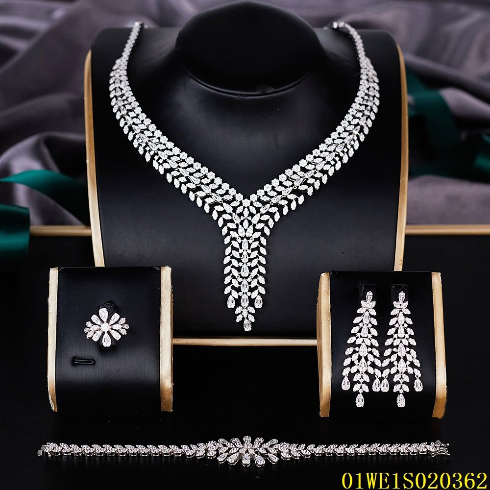 Blossom CS Jewelry Fine Jewelry Set Wholesale Factory Inlaid Gemstone Luxury 925 Silver AAA Zirconia Jewelry Sets For Women