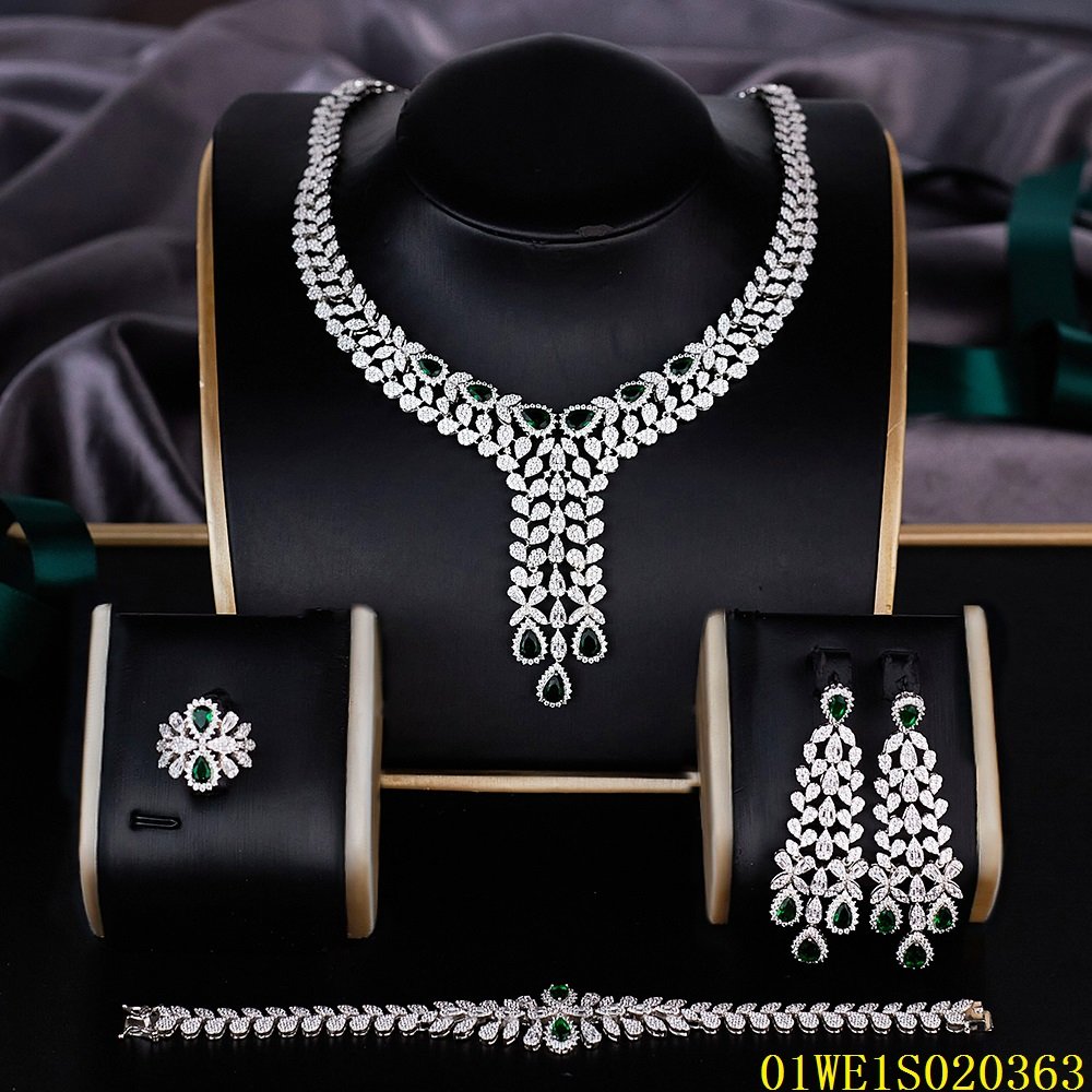 Blossom CS Jewelry Fine Jewelry Set Wholesale Factory Inlaid Gemstone Luxury 925 Silver AAA Zirconia Jewelry Sets For Women