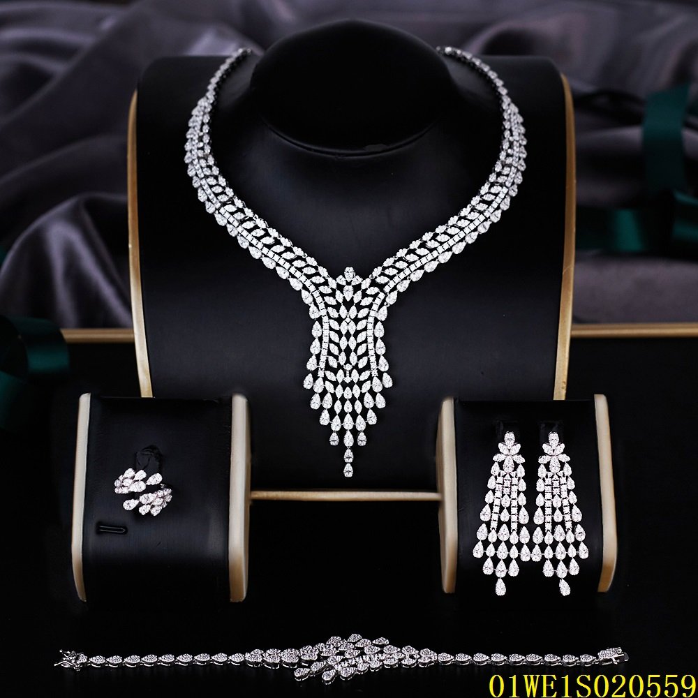 Blossom CS Jewelry Fine Jewelry Set Wholesale Factory Inlaid Gemstone Luxury 925 Silver AAA Zirconia Jewelry Sets For Women