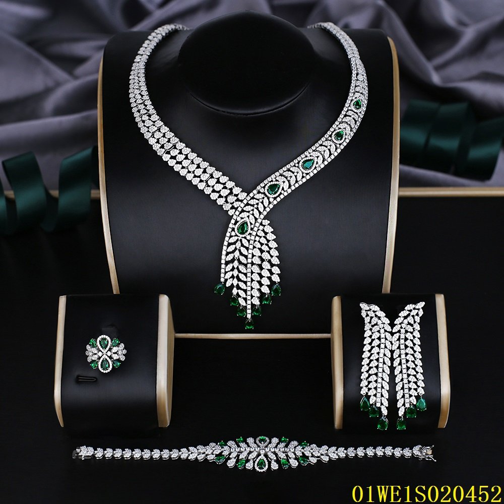 Blossom CS Jewelry Fine Jewelry Set Wholesale Factory Inlaid Gemstone Luxury 925 Silver AAA Zirconia Jewelry Sets For Women