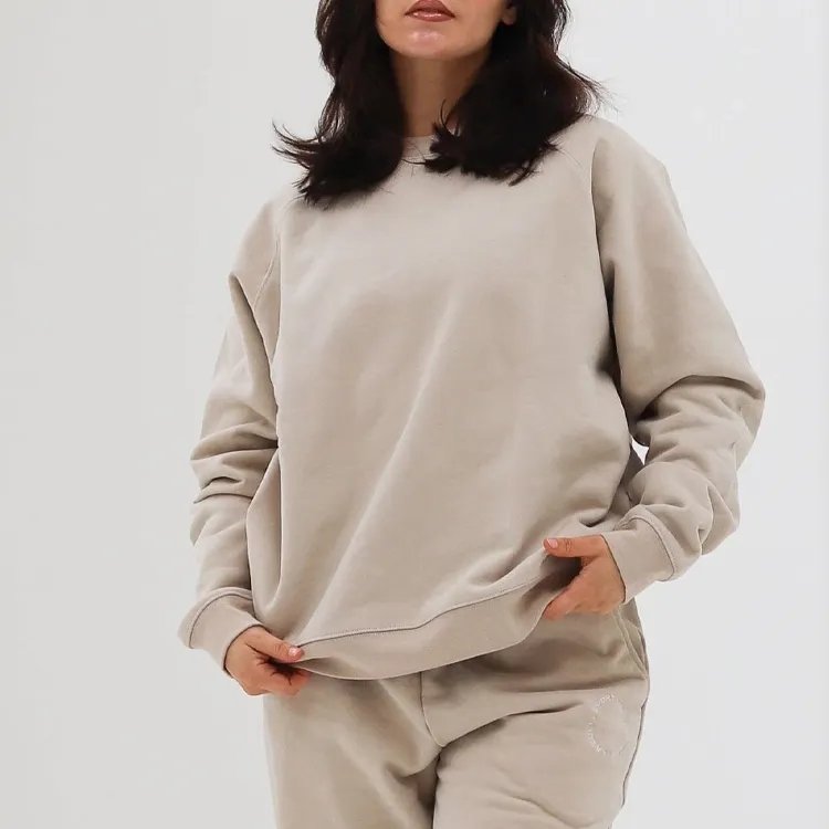 Top selling women's jogging suit 2 pieces sets oversized baggy fit cotton polyester blend durable autumn women tracksuit