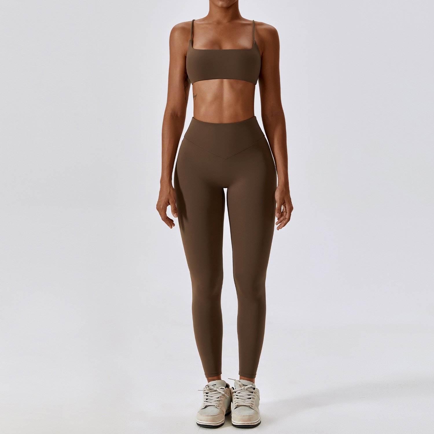Soft Fabrics Gym Fitness Set High Stretchy Comfortable Leggings Sets For Women Quick Dry Women 4 Piece Yoga Set