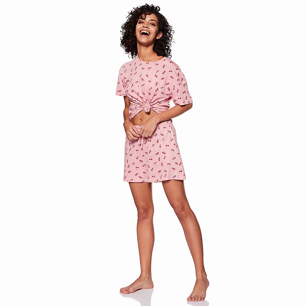 Latest Design Women's Summer Sets Fully Sublimation Outdoor Night Sleep Wear Customized Made Summer Sets