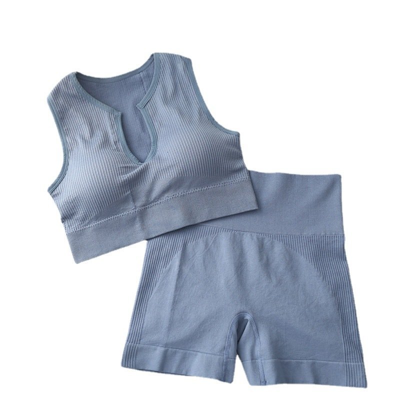 2022 New Hot Sale Women's Sports Fitness Suit Sweat Absorption Quick drying Peach Hip womens athletic wear Seamless Yoga Set