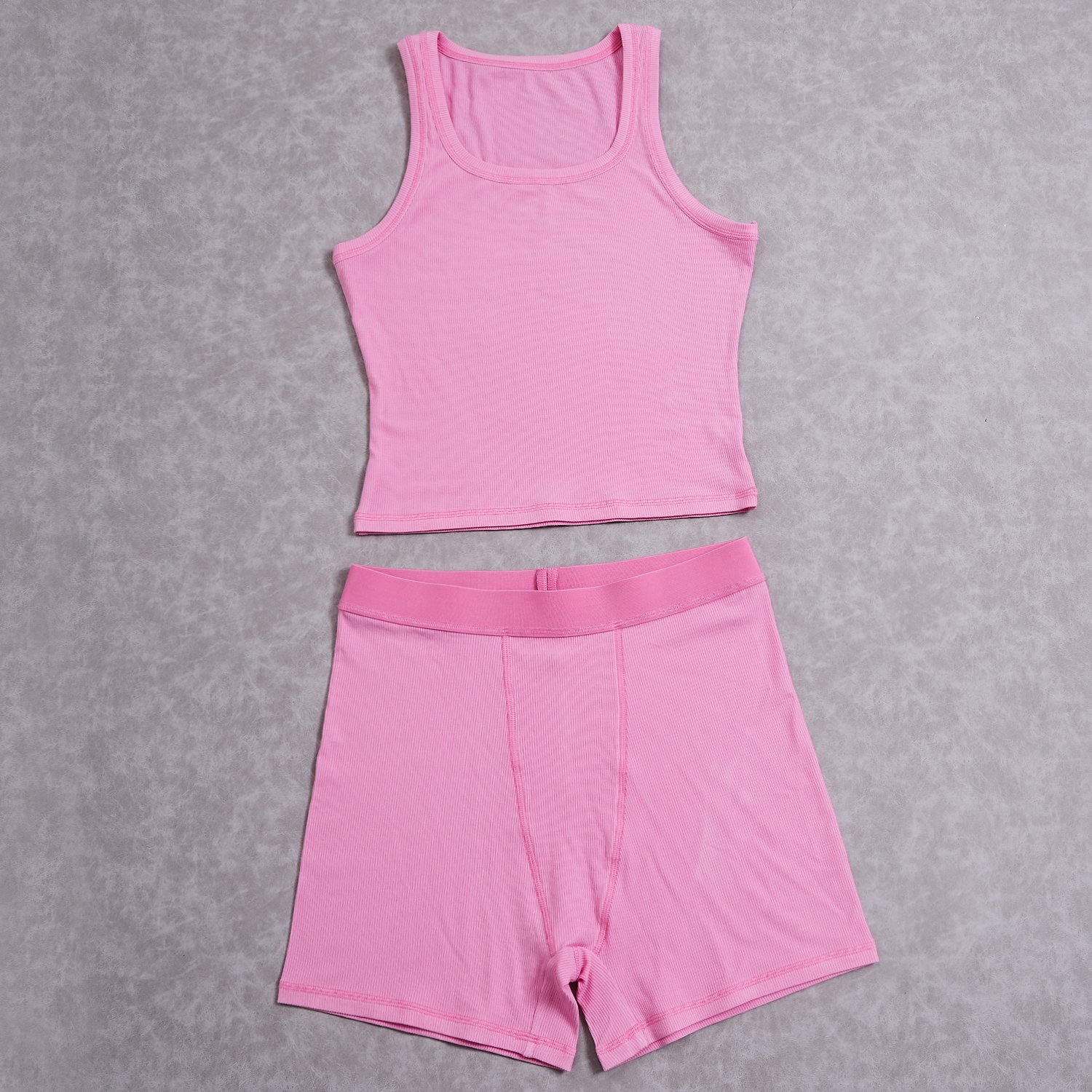 2024 New Arrivals Custom Logo Sports Wear Crop Tops Shorts for Women Lounge Wear 2 Piece Set Women's Sets