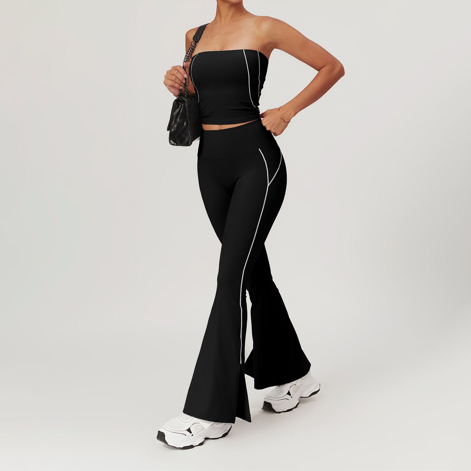 AL Yoga new women's High waist Yoga seamless filling training set