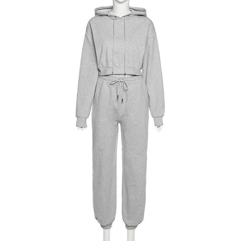 2024 Hot Sale Women's Fleece Hoodie Set Sweatpants And Hoodie Set Cotton Hoodie Set With Sports And leisure