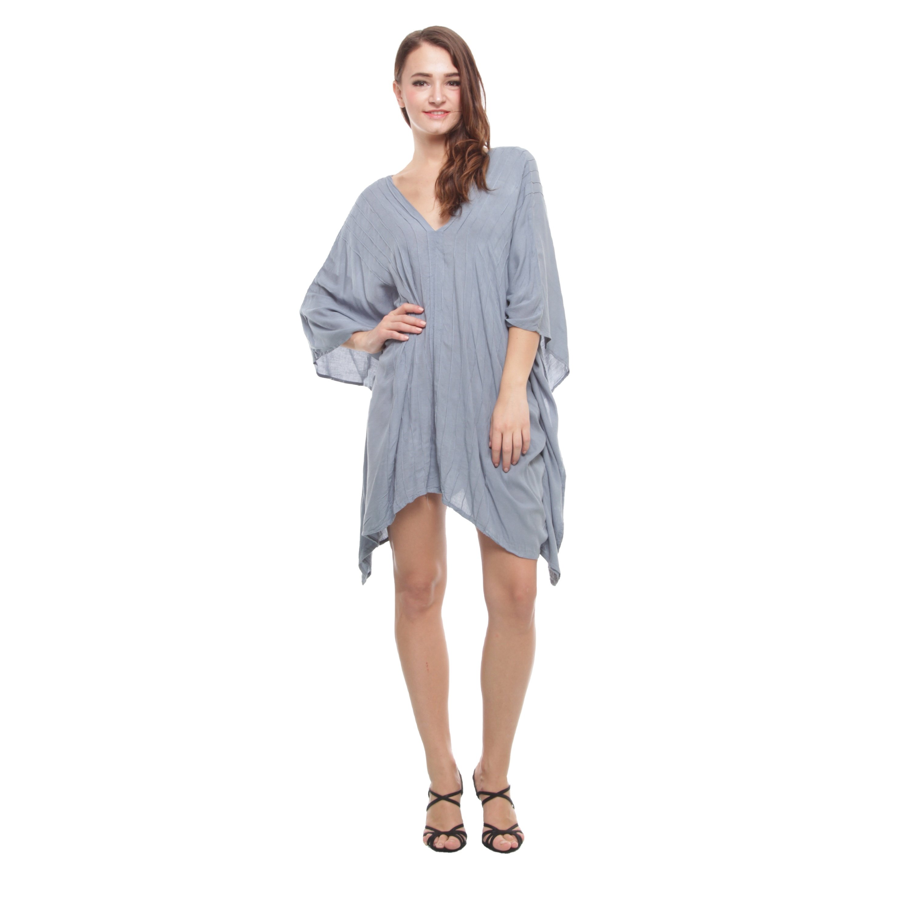 New Arrival 100% Rayon Poncho Dress Sexy Beachwear Cover Custom KF003-002R2-1 Summer Print Tank Bali Manufacturer Wholesale