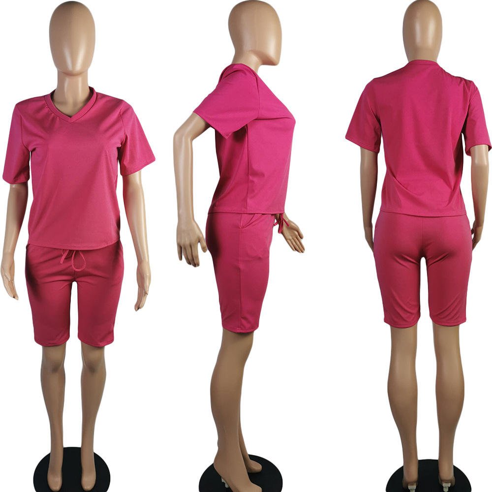 Top Quality short sets for women 2024 2 pcs set womens clothing two piece ladies casual wear