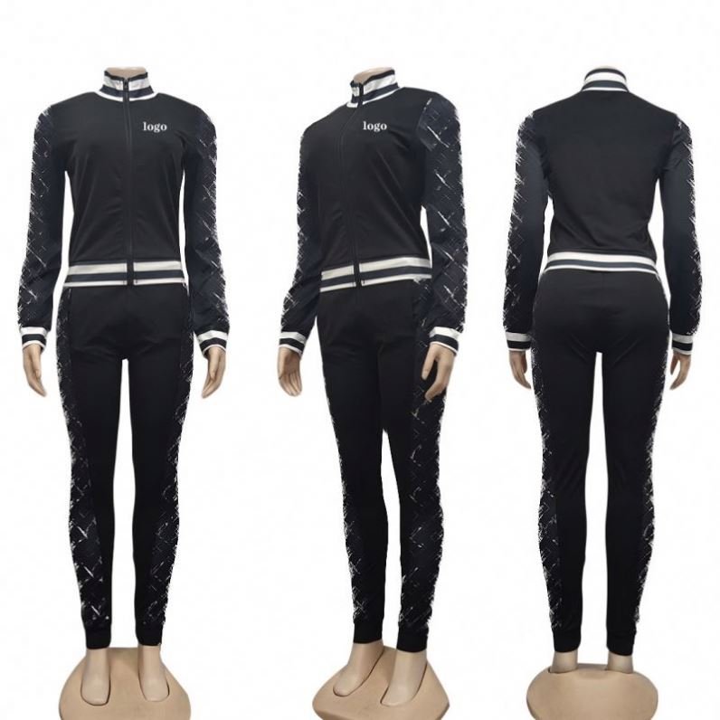 Brand Women's Clothing Fall Sets For Sexy Outfits Casual Two Piece Pants Set Women