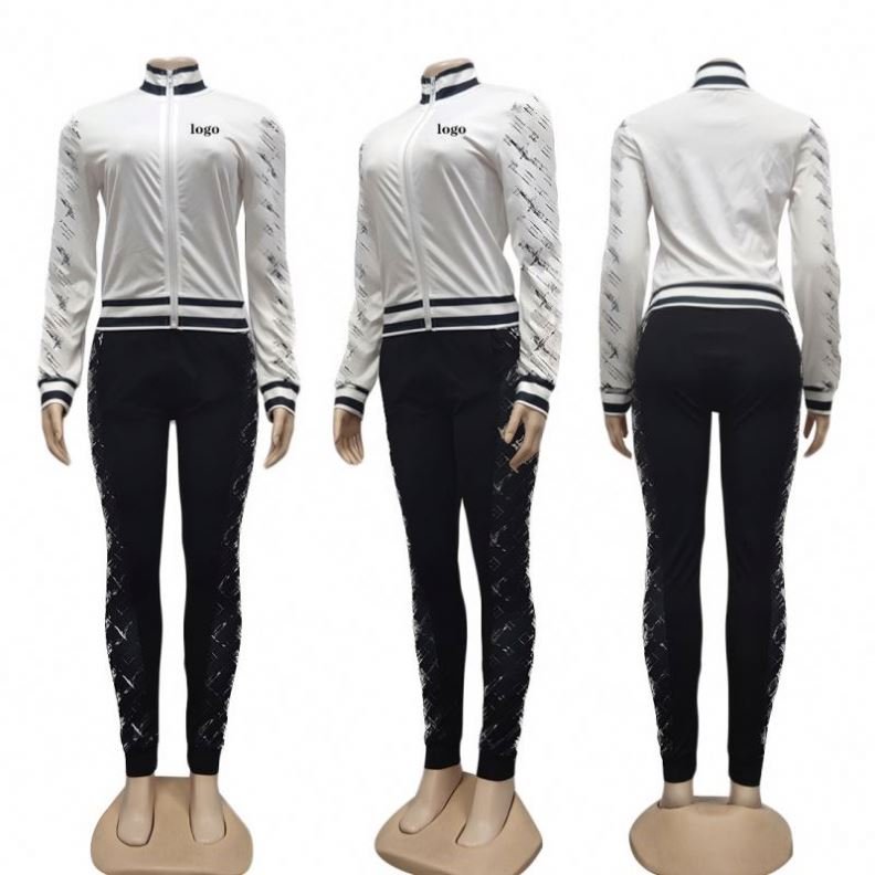 Brand Women's Clothing Fall Sets For Sexy Outfits Casual Two Piece Pants Set Women