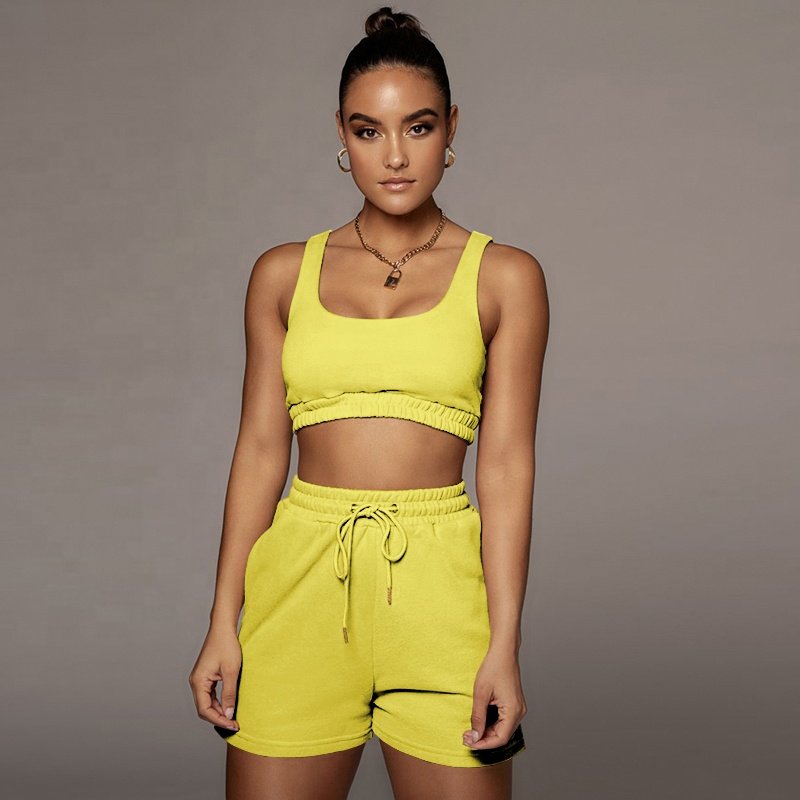 Custom Summer Knit Summer Crop winter tops Two piece Short Sleeve Pants Set Joggers Sets Outfits 2 Piece Sweatsuit loungewear