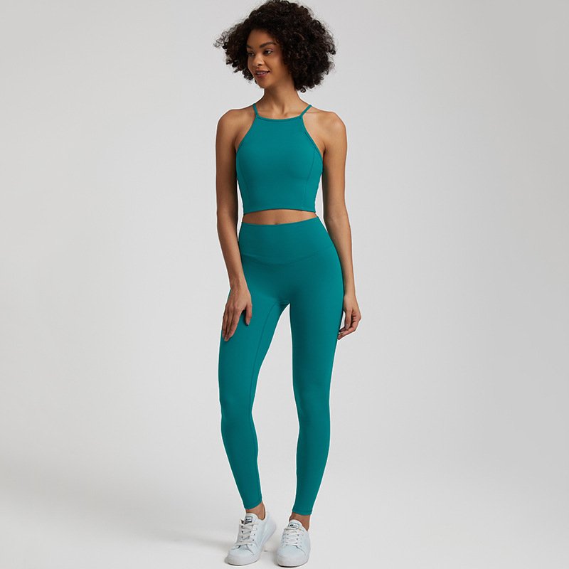 Custom High Quality Women's Yoga Sets Activewear Sports Bra High Waist Yoga Leggings Set Workout Gym Fitness Wear For Woman Suit