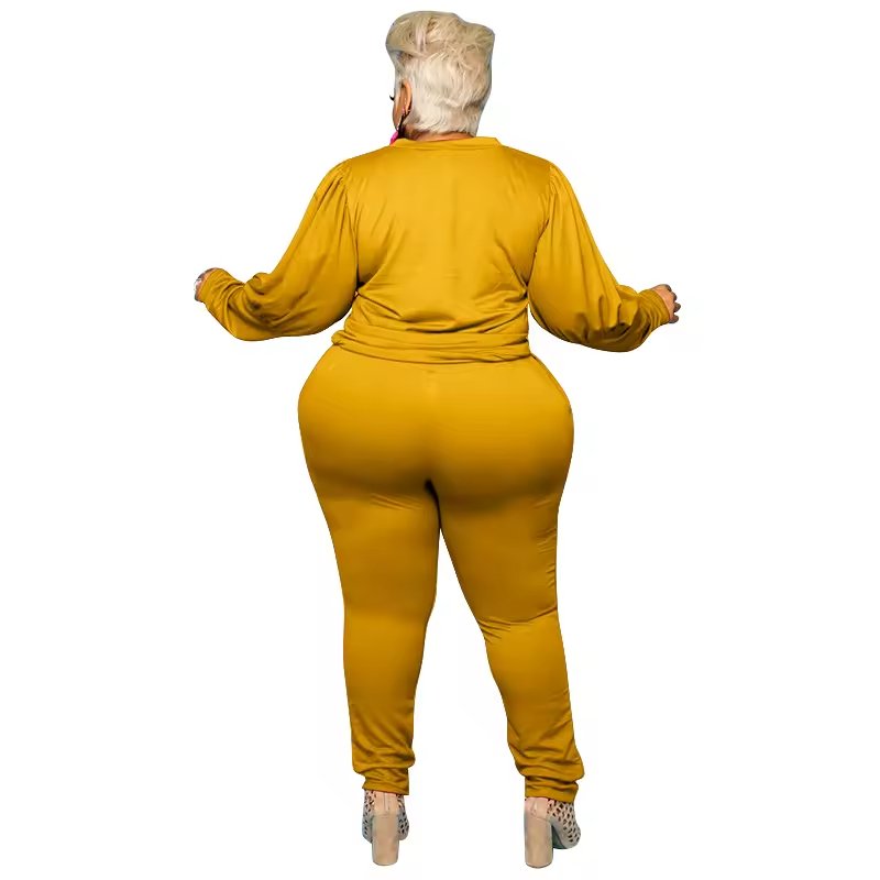 Women's 2024 Spring Jogging Suit for Girls Women's Plus Size Suit Custom Logo Women's 2 Piece Set Cotton Rib Casual Wear