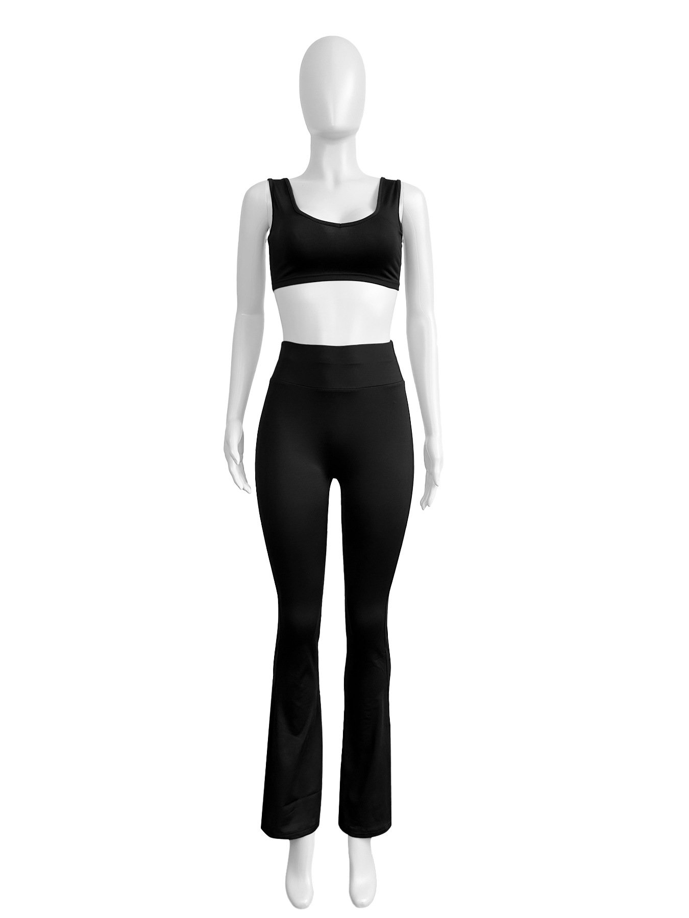 HR24046 Women Sets Clothing 3 Pieces Set Sports Bra Training Suit Running Gym Fitness Sets For Female