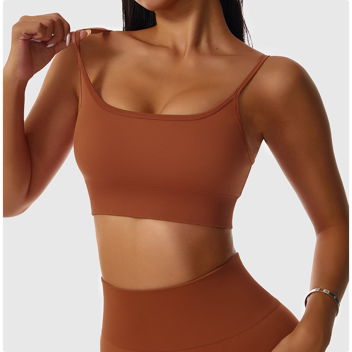 Custom Women's Summer Crop Top Sports Bra And Biker Gym Shorts Two Piece Fitness Workout Short Activewear Set For Women Clothing