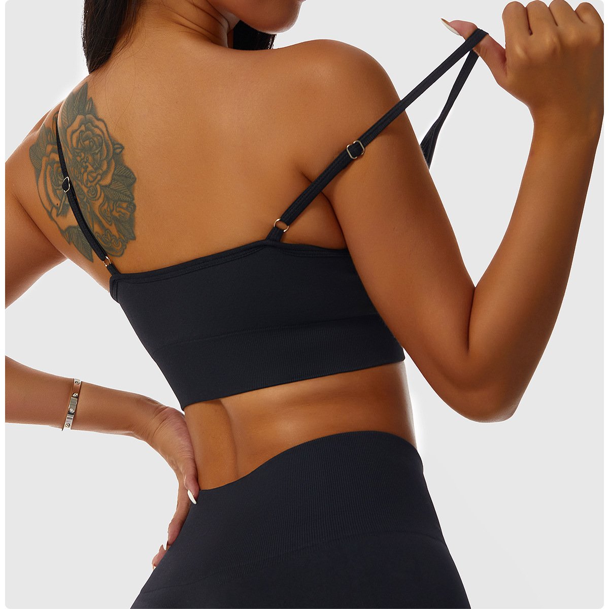 Custom Women's Summer Crop Top Sports Bra And Biker Gym Shorts Two Piece Fitness Workout Short Activewear Set For Women Clothing