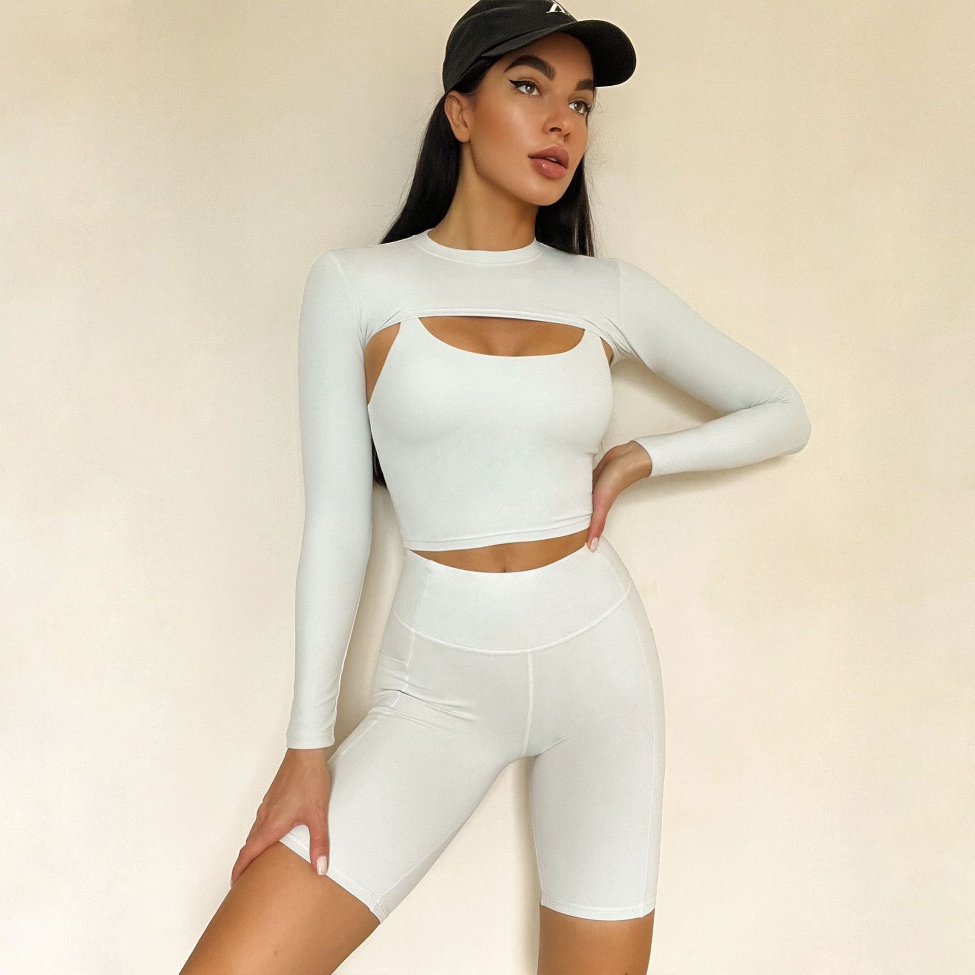 2024 Hot Sale Custom Gym Fitness Women Plus Size yoga sets Leggings 3 Piece Workout Yoga Wear Sets for women yoga sets
