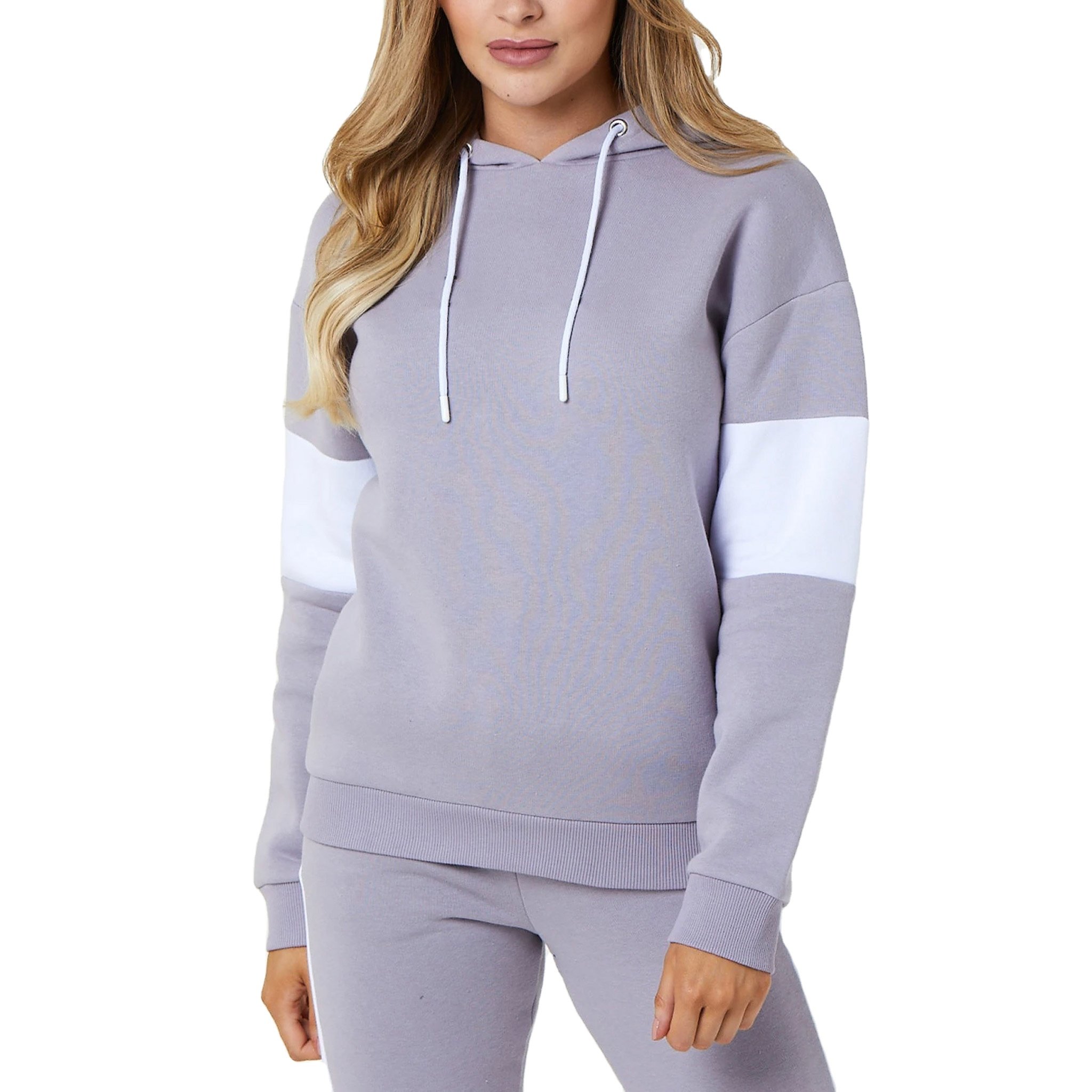Custom Sport Wear Mention Mid Spliced O Neck Jogging Printing Casual women Track Suits Tracksuits Pink Black Quantity White