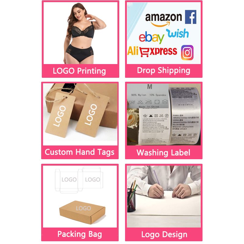 38 40 42 44 46 48 Lingerie D Cup Women Underwire Sexy Ladies Lace Bra Suit Big Breast Large Size Bra and Panties Women Set