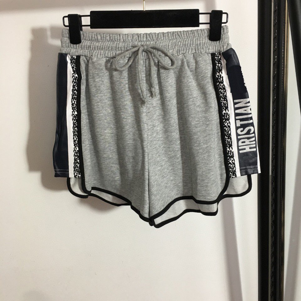 New designer suit striped counter color short sleeve hoodie side letter print shorts 2 piece sets