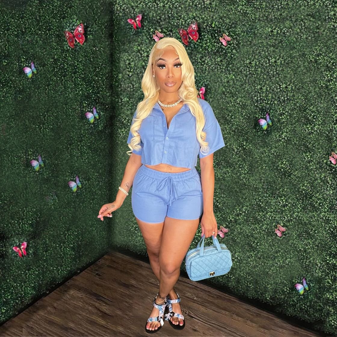 New Short-Sleeved Shirt Outfits For Women Clothing Custom Summer Elastic Pocket Women'S Sets Sexy High Waist Tracksuits