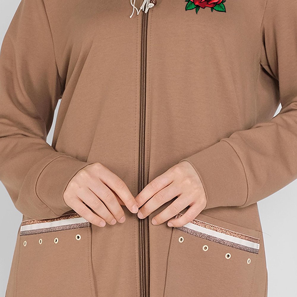 Muslim Sportswear Tracksuit Women Two Piece Set Sweatshirt Sweatpants Sports Wear Long Sleeve Arab Clothes