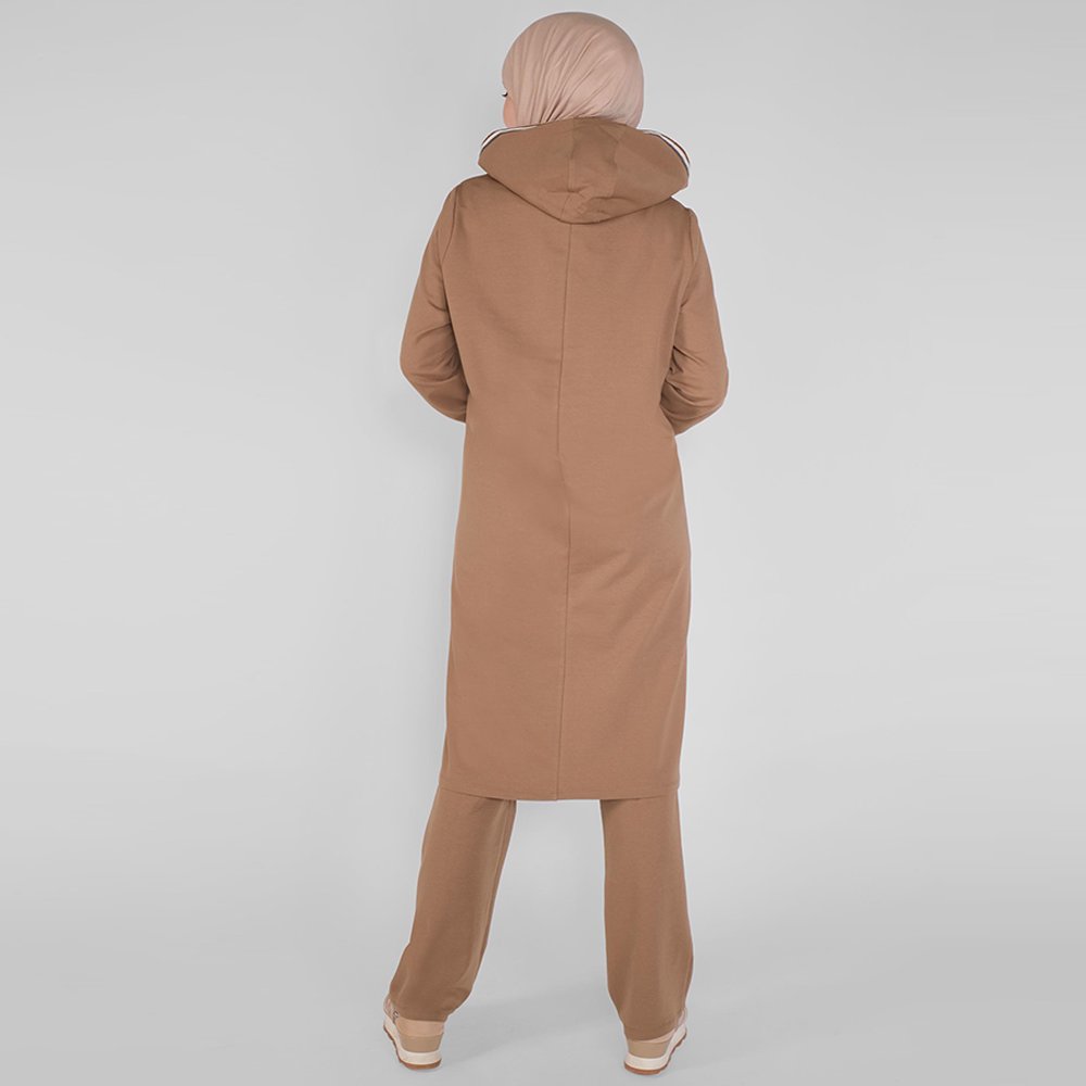 Muslim Sportswear Tracksuit Women Two Piece Set Sweatshirt Sweatpants Sports Wear Long Sleeve Arab Clothes