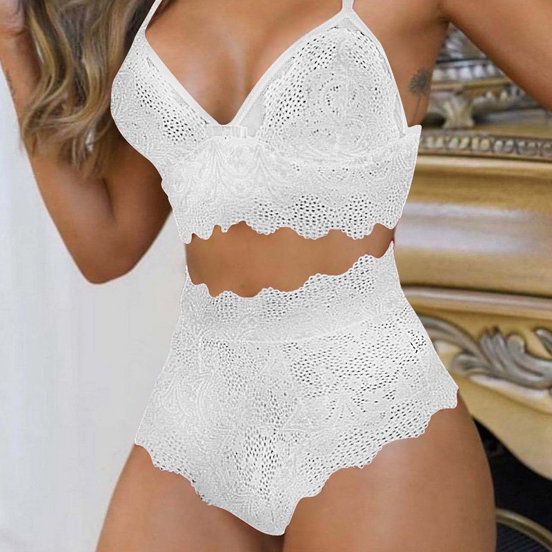 hot selling Sexy Lingerie Women's Plus Size Lace Bra Set Backless Tank Top Sexy Panties and Bra Set