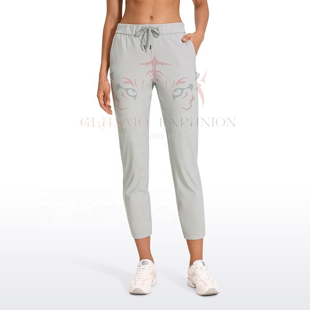 Customized 2022 High quality Women pants joggers trousers 100% cotton made breathable women's trouser