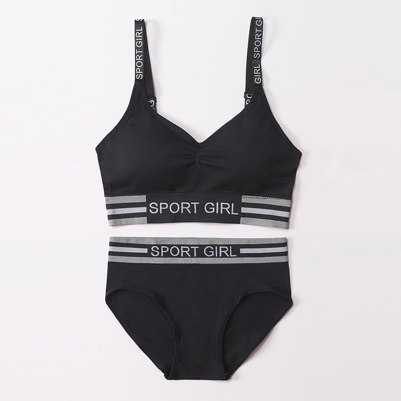 Ladies' Underwear Set No Underwire Seamless Sport Breathable Briefs Sets