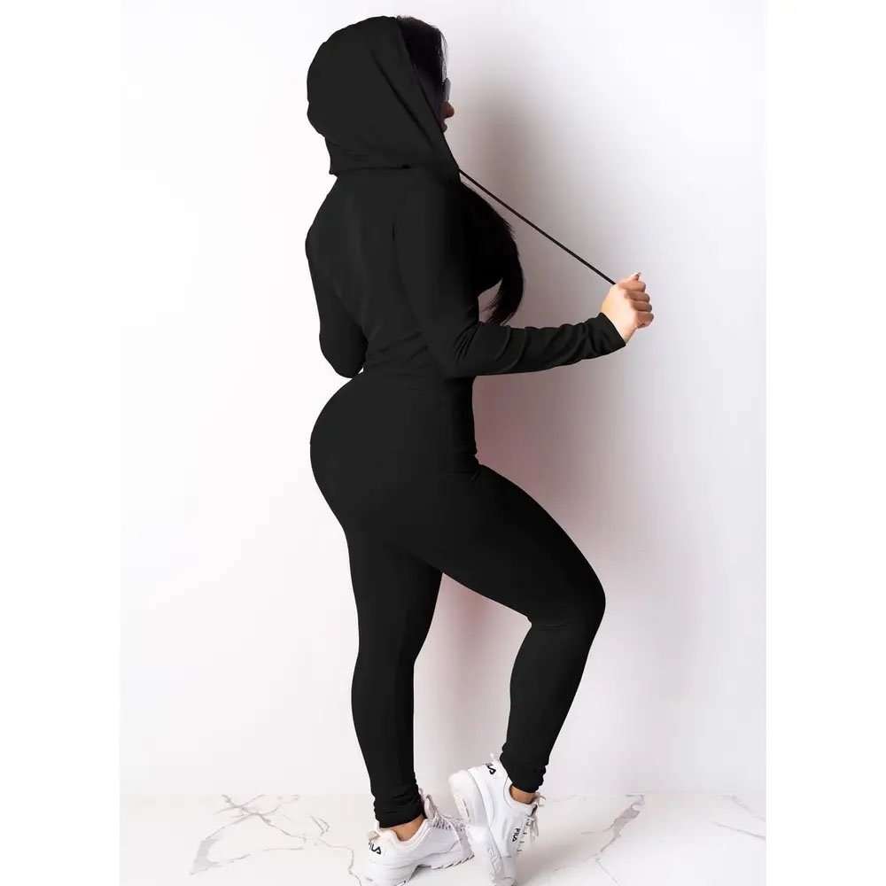 New Product Ideas 2024 Custom Logo Fitness Tight Leggings Type Trousers And Zip Up Hoodie 2 Piece Set Tracksuits Women's Sets