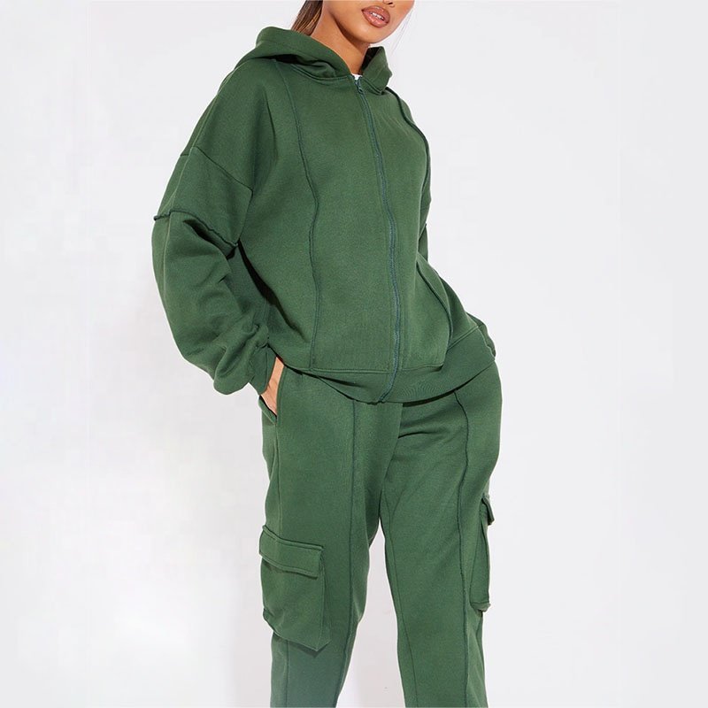 Women's Clothing Casual Sports Wear Female Casual Oversized Cargo Pants Two Piece Tracksuit Set women's sets