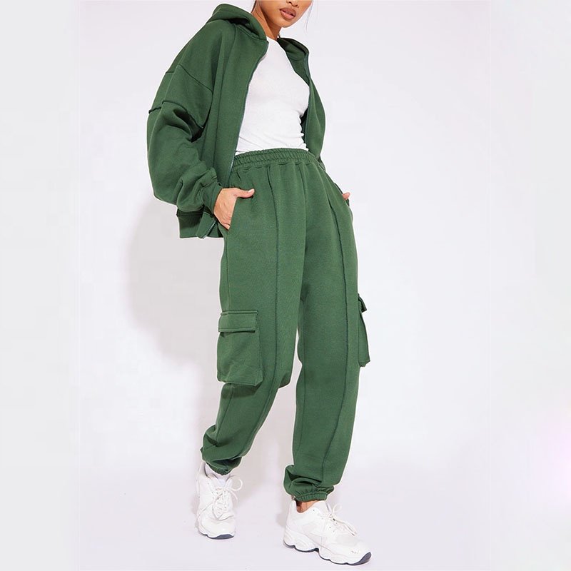 Women's Clothing Casual Sports Wear Female Casual Oversized Cargo Pants Two Piece Tracksuit Set women's sets