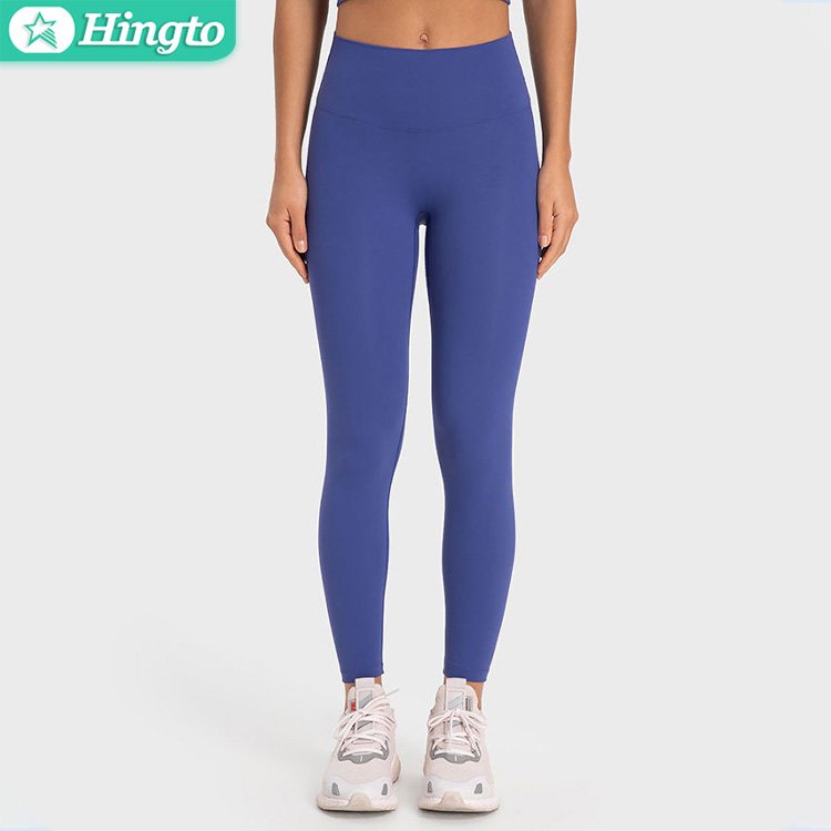 Hingto Custom High Waist Hip Lift No Embarrassing Line Elastic Yoga Pants Leggings
