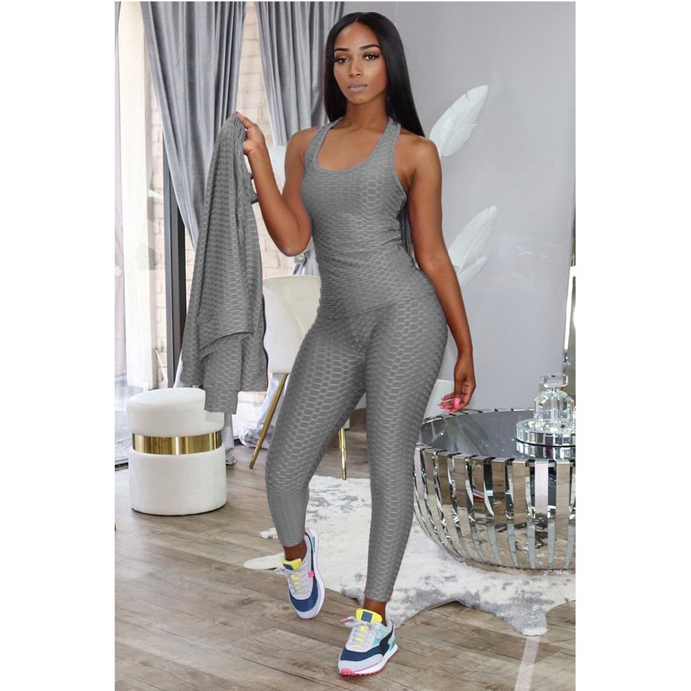 Wholesale Ladies Jacket + A Vest And Leggings Lose Weight 3 Piece Yoga Set Women Training Clothes 2021 Yoga Set