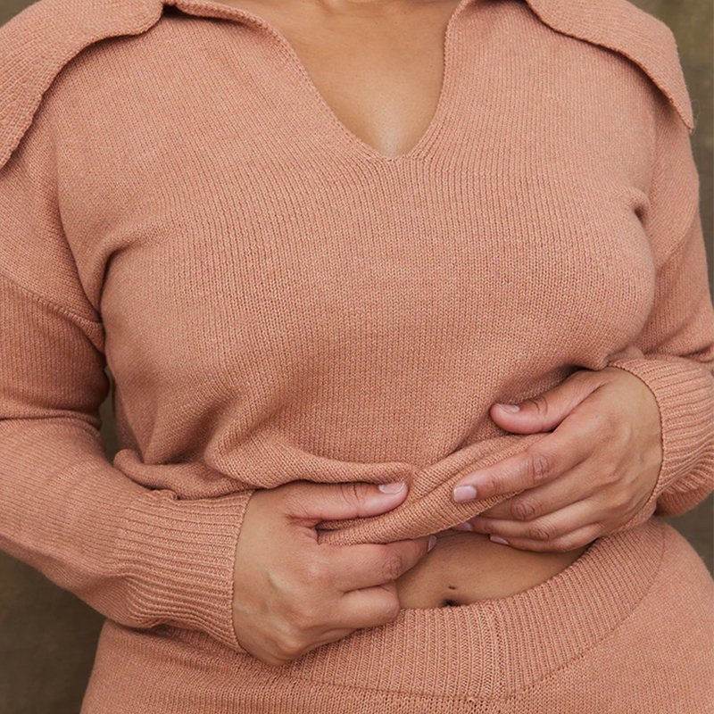 Plus Size Women's Sweater Sets Luxury OEM Sweater Solid Color Lapel Long Sleeve Knitted Two Piece Sweater Set For Women