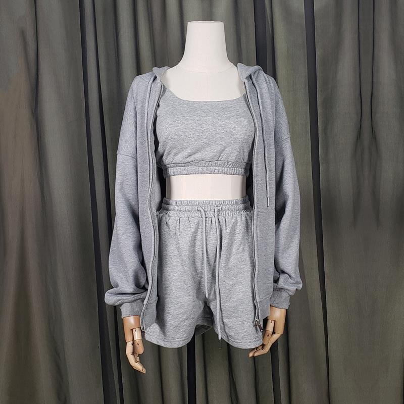 New Hot Summer Sleeveless Crop Top Set Women Skinny Tennis Two Piece Sports Wide Leg Plus Size Women's Short Sets