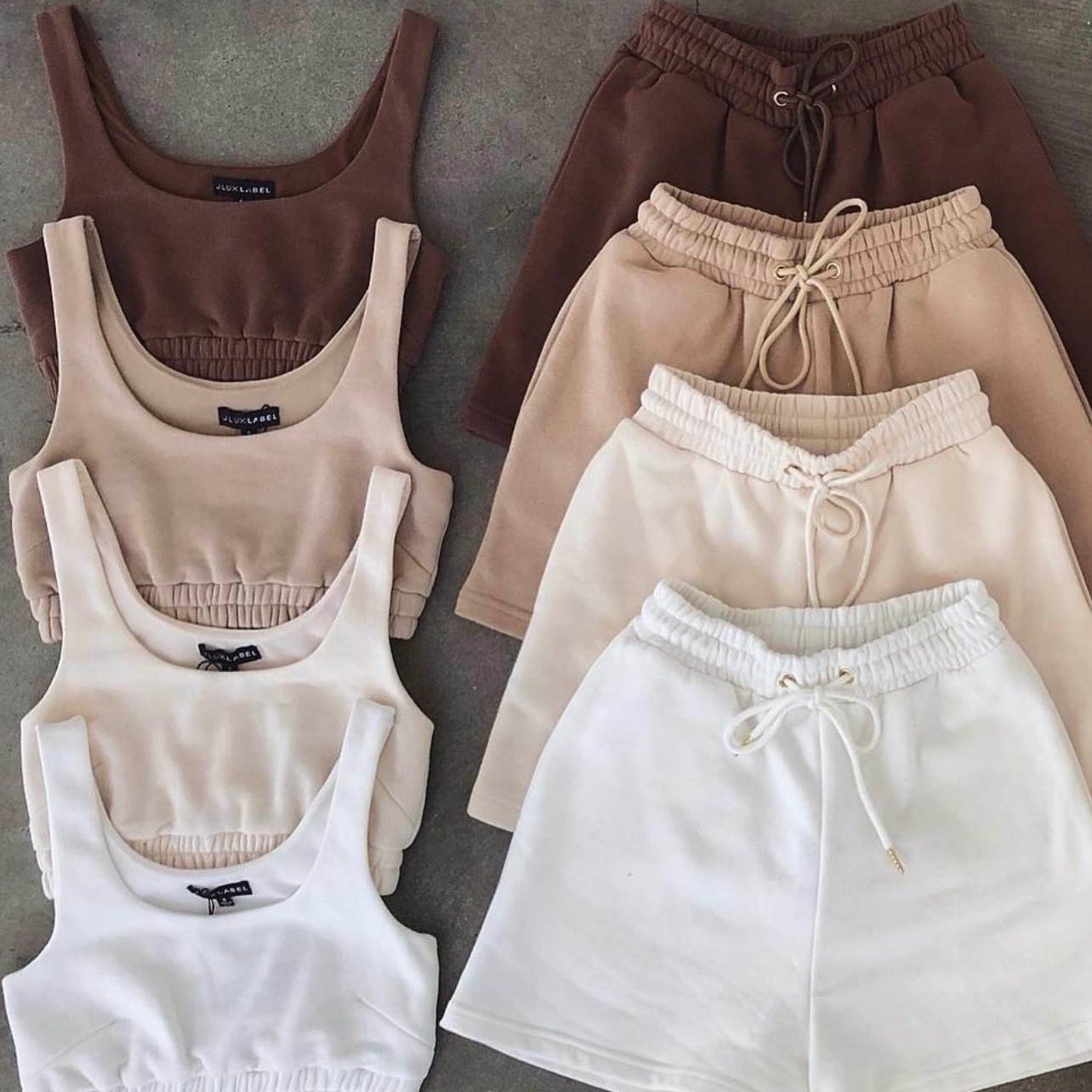 New Hot Summer Sleeveless Crop Top Set Women Skinny Tennis Two Piece Sports Wide Leg Plus Size Women's Short Sets