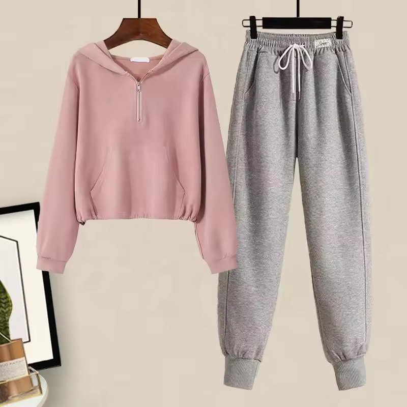 Boutique Wholesale Autumn New Knitted Cardigan Long Sleeve Round Neck Colored Casual Pants Women's Set